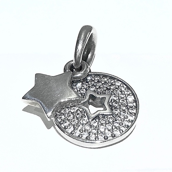[SOLD] Pandora Sparkling Star Dangle Charm S925ALE - Picture 3 of 5